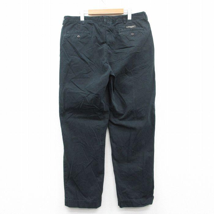 ポロ ラルフローレン W38 ポロチノ 古着 90s USA製 黒 チノパン POLO RALPH LAUREN（ポロ・ラルフローレン） W38/古着 ラルフローレン