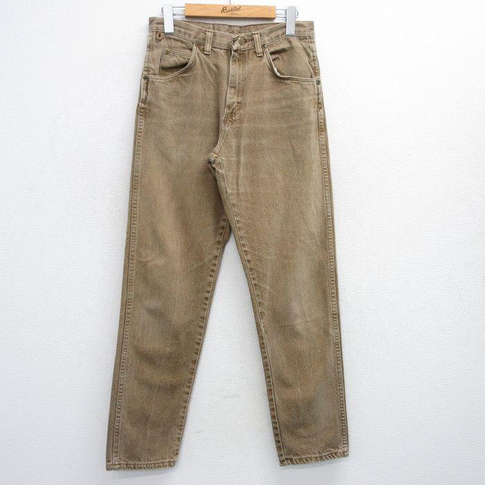 Wrangler（ラングラー） W29/古着 ジーンズ メンズ 90s ヒゲ コットン