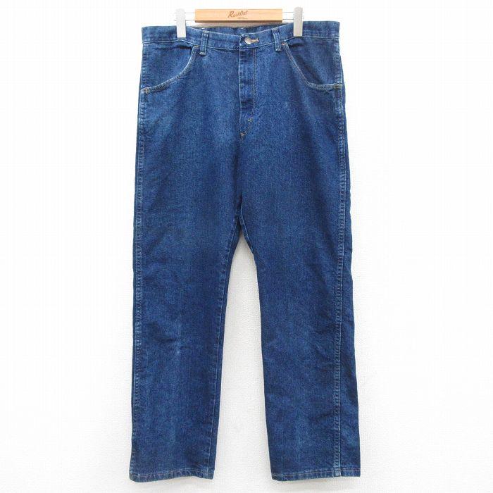 Wrangler（ラングラー） W36/古着 ジーンズ メンズ 濃紺 ネイビー