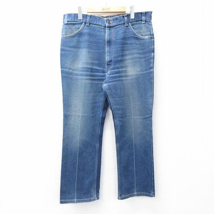 W37/古着 リーバイス Levis ジーンズ メンズ 90年代 90s ヒゲ USA製 紺 ネイビー デニム 【spe】 25sep08 中古 ボトムス ジーパン Gパン ロング パンツ Levi's（リーバイス） W37/古着 Levis ジーンズ メンズ 90s ヒゲ 紺