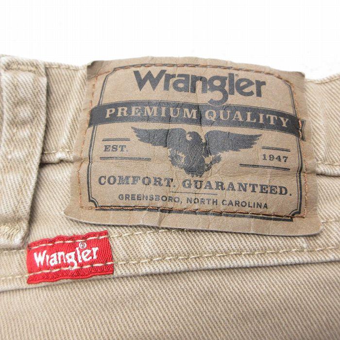Wrangler（ラングラー） W36/古着 ジーンズ メンズ ベージュ カーキ