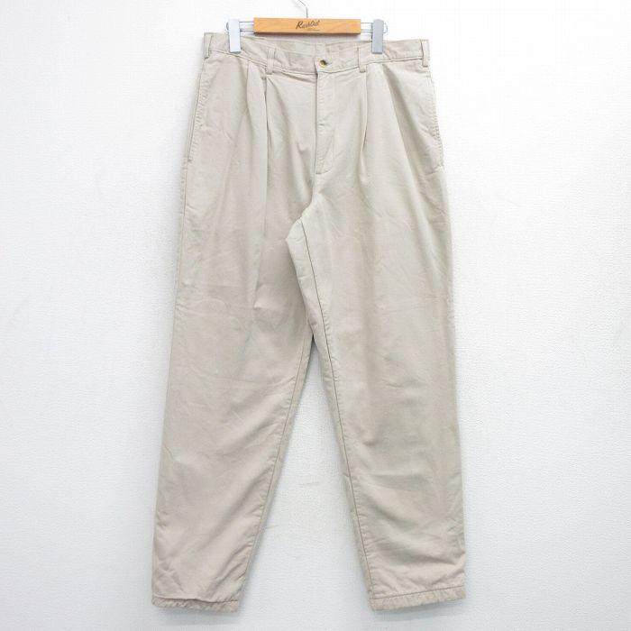 L.L.Bean（エルエルビーン） W34/古着 LLBEAN パンツ メンズ 90s