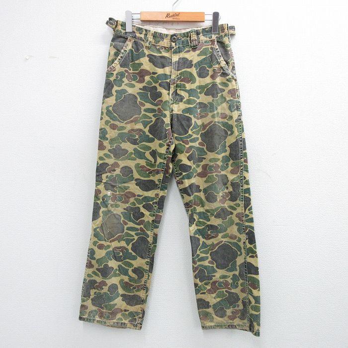 90's supreme 初期　ダックハンターカモ　パンツ W27/古着 ハンティング パンツ メンズ 90年代 90s ダックハンターカモ
