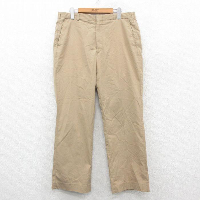 20%OFF】W34/古着 ランズエンド スラックス パンツ メンズ 80年代 80s