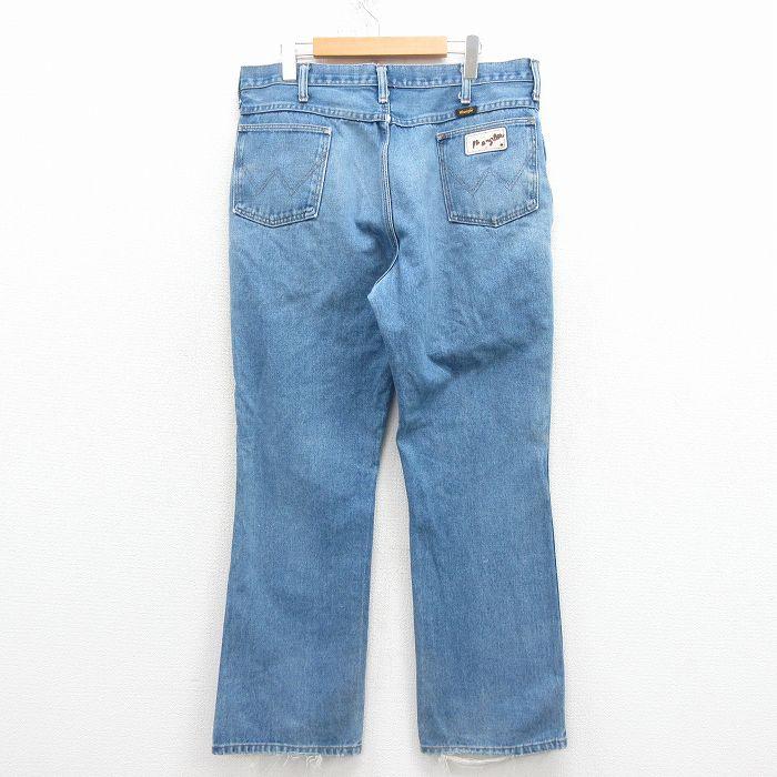 メンズ 【裾幅33cm】80s 90s wrangler スーパーフレア デニム