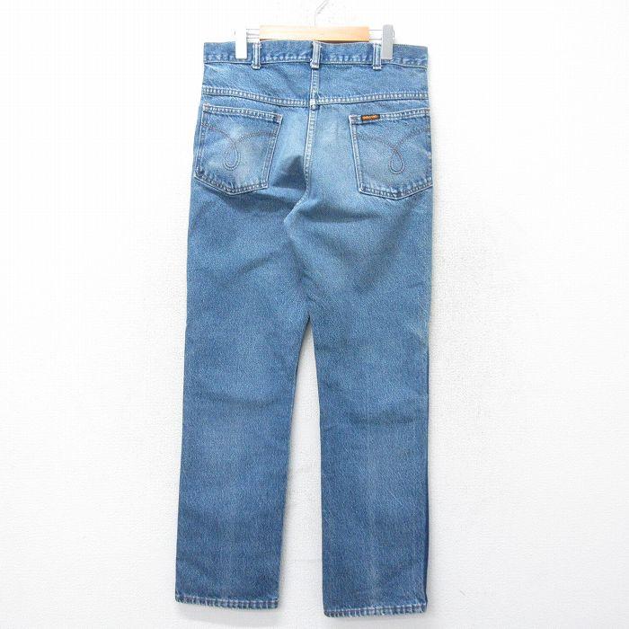 KEY W32/古着 キー ジーンズ メンズ 80年代 80s ヒゲ 紺 デニム spe