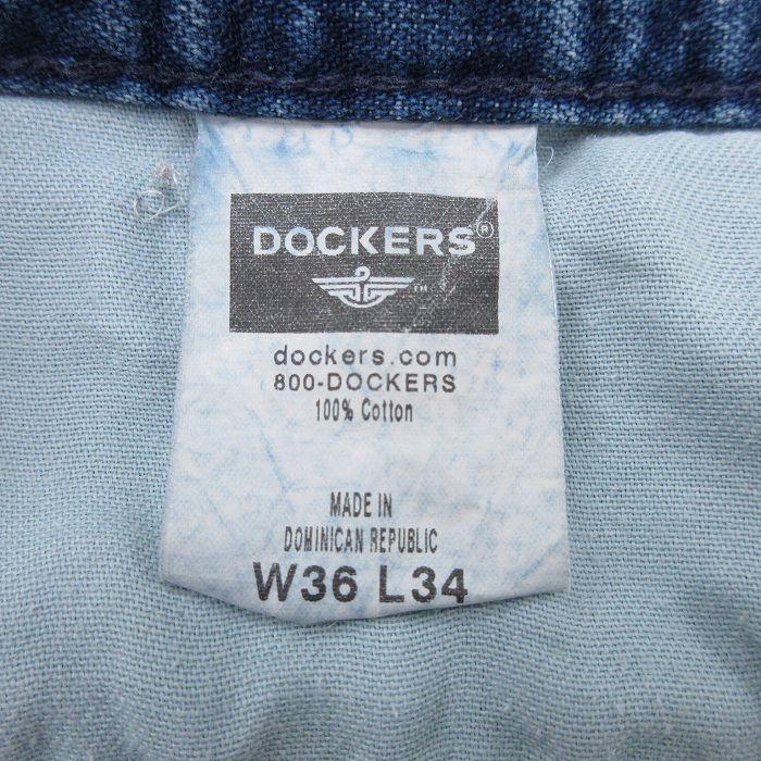 DOCKERS（ドッカーズ） W34/古着 ジーンズ メンズ コットン 紺 デニム