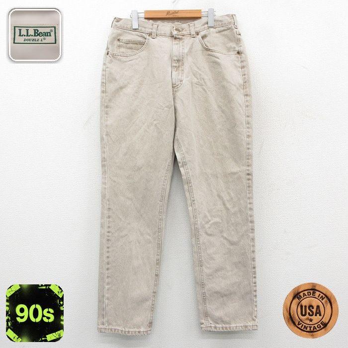 L.L.Bean（エルエルビーン） W35/古着 ジーンズ メンズ 90年代 90s 