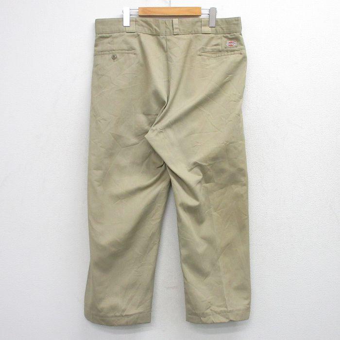W37/古着 ディッキーズ ワーク パンツ メンズ 80年代 80s 874 USA製 タロン ベージュ【spe】 26feb27 Dickies（ディッキーズ） W37/古着 ワーク パンツ メンズ 80年代 80s