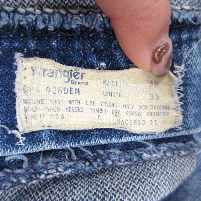 Wrangler（ラングラー） W35/古着 ジーンズ メンズ 80年代 80s ヒゲ