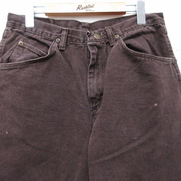 W31/古着 ラングラー ジーンズ メンズ 90年代 90s USA製 茶 デニム 26may02 Wrangler（ラングラー） 【20%OFF】W31/古着 ジーンズ メンズ 90年代