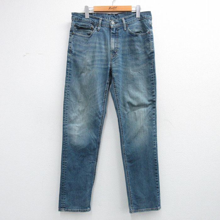 Levi's（リーバイス） W34/古着 Levis 541 ジーンズ メンズ ヒゲ 紺