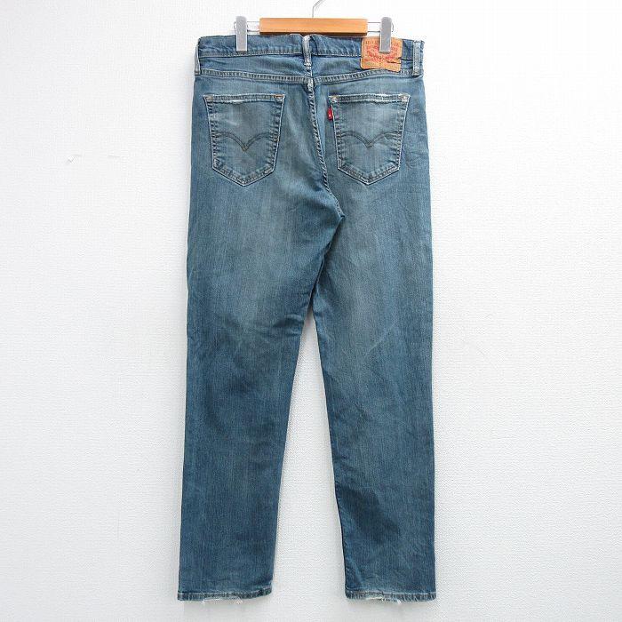 Levi's（リーバイス） W34/古着 Levis 541 ジーンズ メンズ ヒゲ 紺