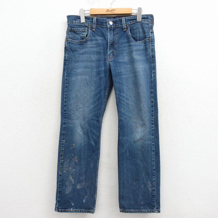Levi's（リーバイス） W32/古着 Levis 569 ジーンズ メンズ ヒゲ 紺