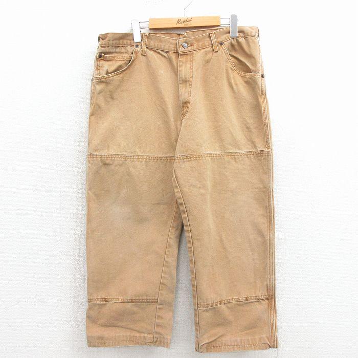 Dickies ダック地 ダブルニー ペインターパンツ フェード Dickies（ディッキーズ） W35/古着 ペインター パンツ メンズ