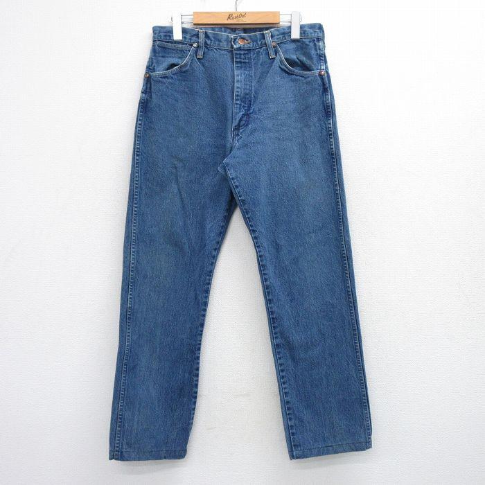 W32/古着 ラングラー ジーンズ メンズ 90年代 90s コットン USA製 紺 デニム【spe】 26mar18 Wrangler（ラングラー） W32/古着 ジーンズ メンズ 90年代 90s