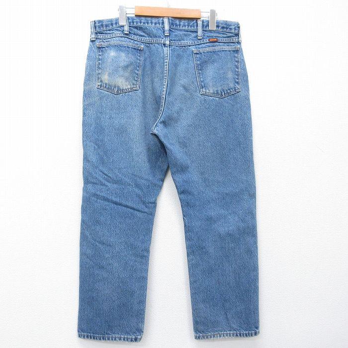 W38/古着 ラスラー ジーンズ メンズ 90年代 90s ヒゲ コットン USA製