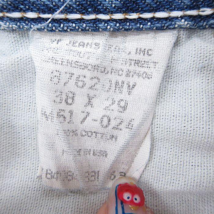 W38/古着 ラスラー ジーンズ メンズ 90年代 90s ヒゲ コットン USA製