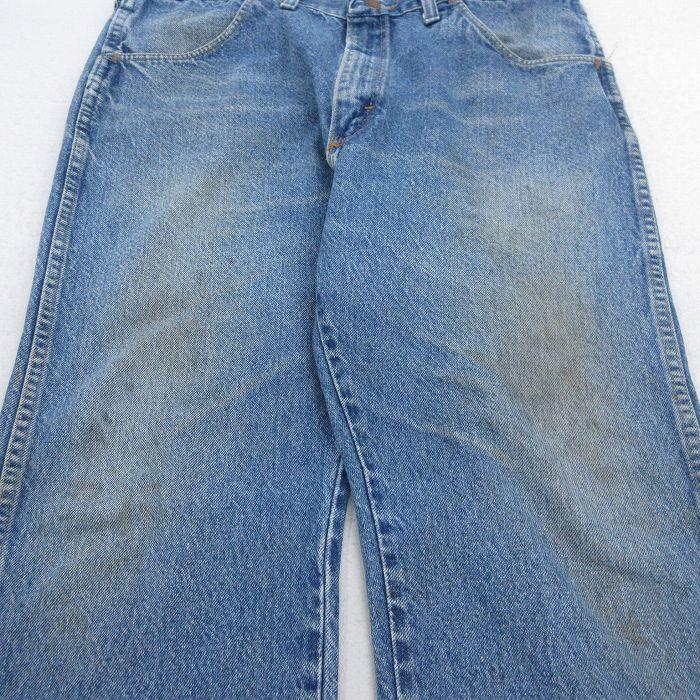 W38/古着 ラスラー ジーンズ メンズ 90年代 90s ヒゲ コットン USA製