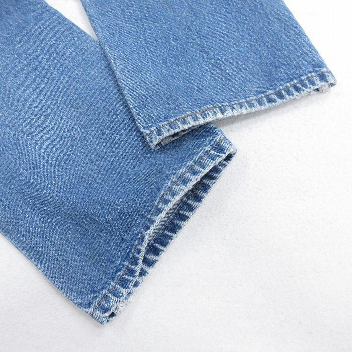 W38/古着 ラスラー ジーンズ メンズ 90年代 90s ヒゲ コットン USA製