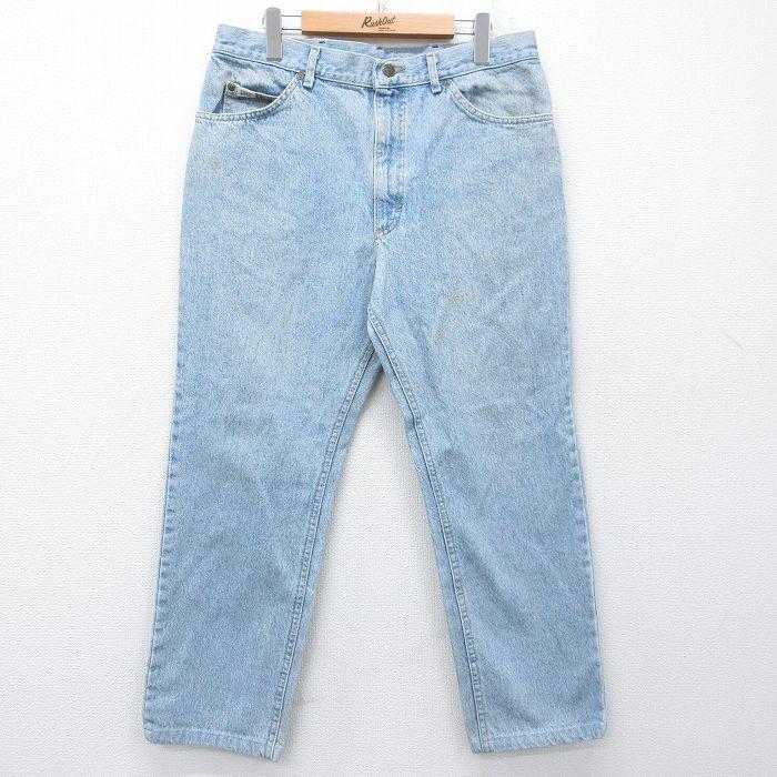Lee（リー） W36/古着 ジーンズ メンズ 90年代 90s コットン USA製 紺