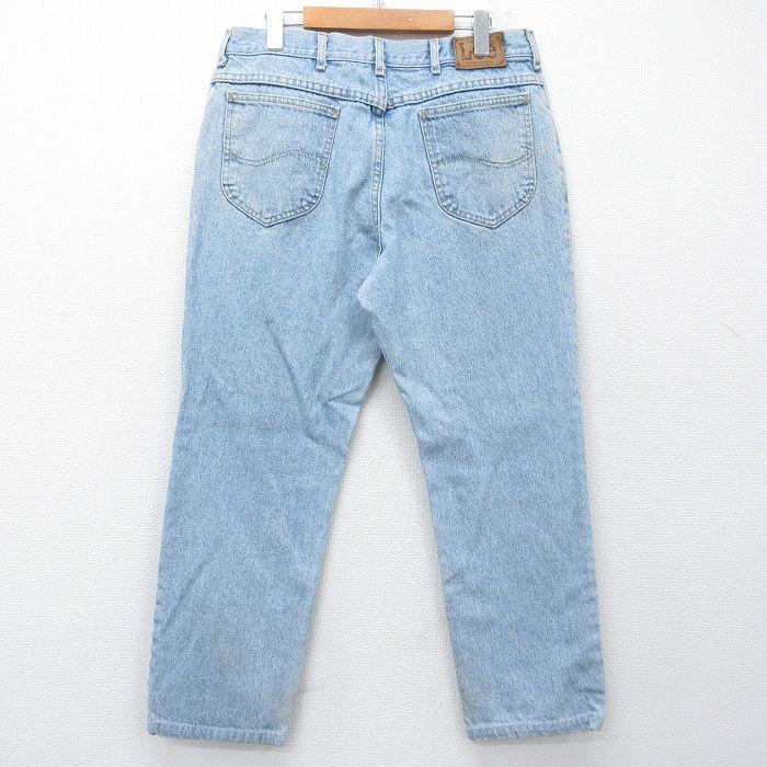 Lee（リー） W36/古着 ジーンズ メンズ 90年代 90s コットン USA製 紺