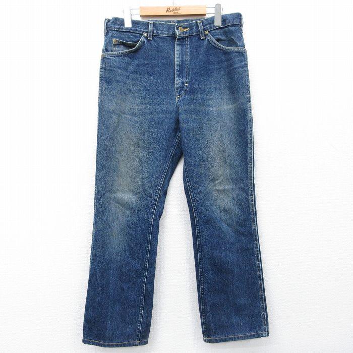 Lee（リー） W34/古着 ジーンズ メンズ 90年代 90s ヒゲ コットン USA