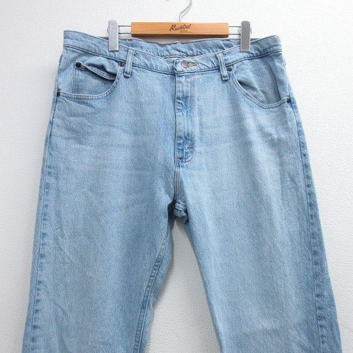 Wrangler（ラングラー） W36/古着 ジーンズ メンズ 薄紺 デニム 
