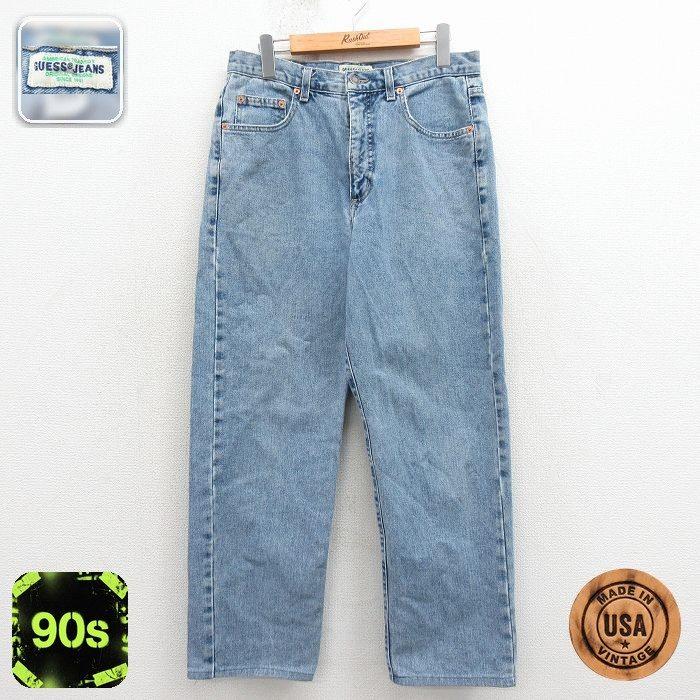 GUESS（ゲス） W32/古着 ブランド ジーンズ メンズ 90年代 90s