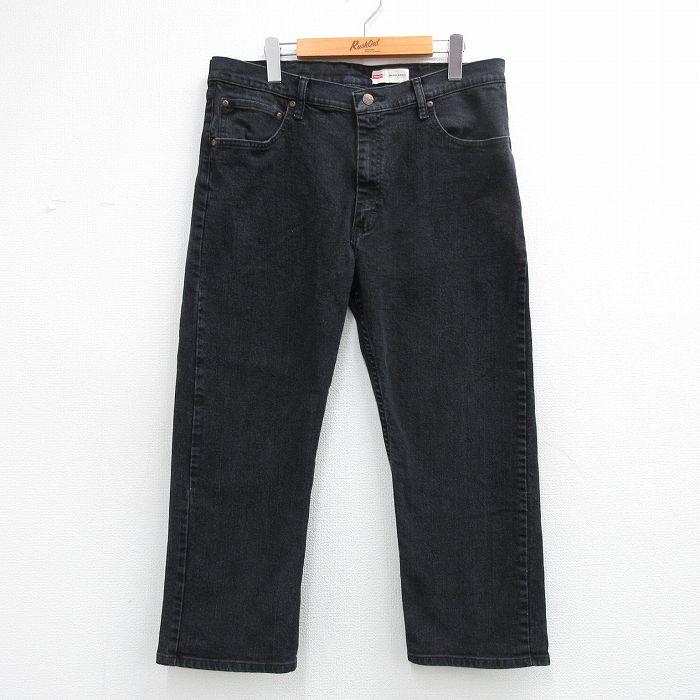 Wrangler（ラングラー） W36/古着 ジーンズ メンズ 黒 デニム 26apr08