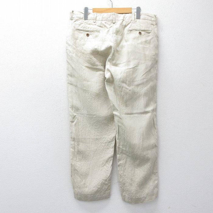 W36/古着 ラルフローレン ブランド パンツ メンズ 90年代 90s リネン