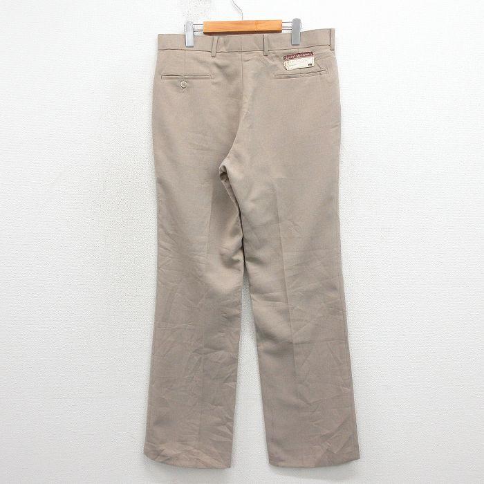 W34/古着 リーバイス Levis アクション スラックス パンツ メンズ 80年代 80s デッドストック USA製 タロン ベージュ【spe】 26apr13 Levi's（リーバイス） W34/古着 Levis アクション スラックス パンツ