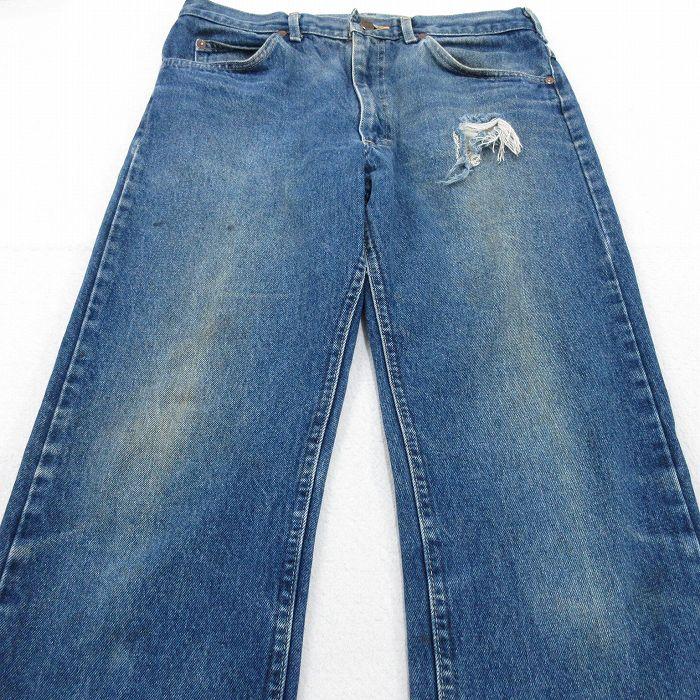 Lee（リー） W34/古着 ジーンズ メンズ 80年代 80s ヒゲ コットン USA