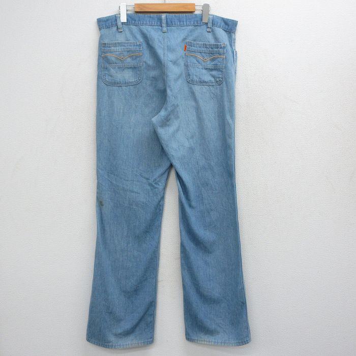 W37/古着 リーバイス Levis ジーンズ メンズ 70年代 70s フレア ブーツカット タロン 薄紺 デニム【spe】 26apr30 Levi's（リーバイス） W37/古着 Levis ジーンズ メンズ 70年代 70s