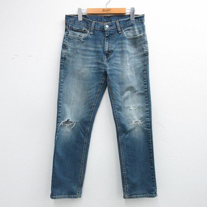Levi's（リーバイス） W32/古着 Levis 541 ジーンズ メンズ ヒゲ 紺