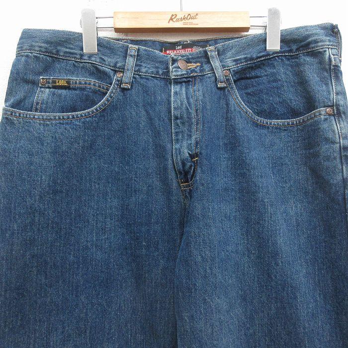 Lee（リー） W36/古着 ジーンズ メンズ コットン 紺 デニム 26may11
