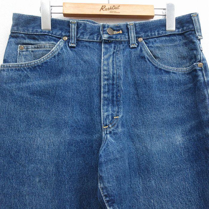 Lee（リー） W34/古着 ジーンズ メンズ 90年代 90s ヒゲ コットン USA