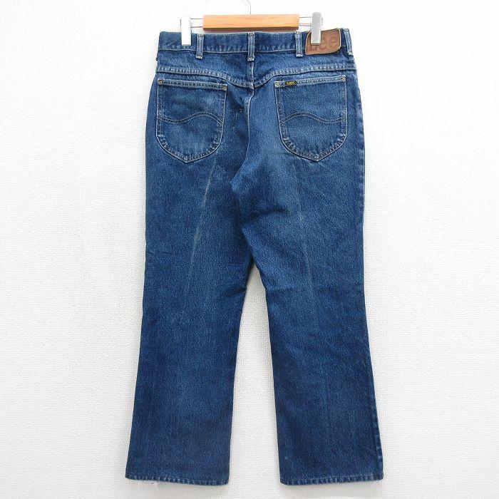 Lee（リー） W34/古着 ジーンズ メンズ 90年代 90s ヒゲ コットン USA