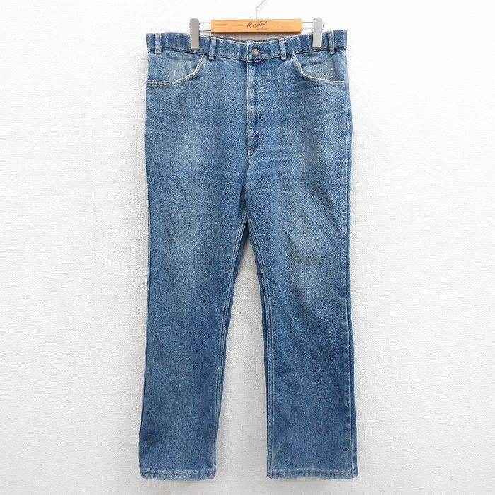 W37/古着 リーバイス Levis 547 ジーンズ メンズ 90年代 90s ヒゲ ネイビー デニム 26jun19 Levi's（リーバイス） W37/古着 Levis 547 ジーンズ メンズ 90年代 90s