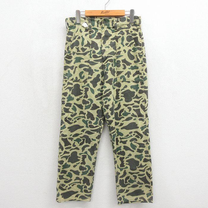 W30/古着 ハンティング ベイカー パンツ メンズ 80年代 80s ダック