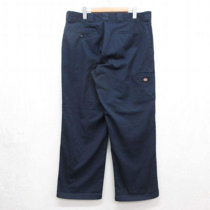 Dickies ディッキーズ ダブルニー ワークパンツ ネイビー (メンズ W36 L29) 中古 古着 S8547 Dickies（ディッキーズ） W36/古着 ワーク パンツ メンズ ダブルニー