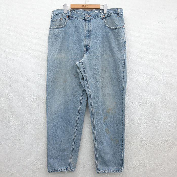 W40/古着 リーバイス Levis 560 ジーンズ メンズ 90年代 90s テーパード 大きいサイズ コットン USA製 ネイビー デニム【spe】 26jul01 Levi's（リーバイス） W40/古着 Levis 560 ジーンズ メンズ 90年代 90s