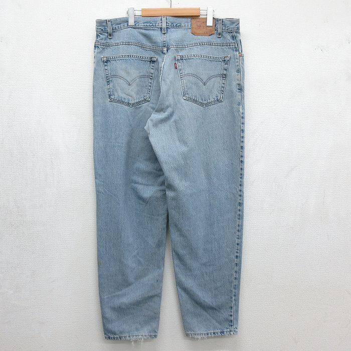 W40/古着 リーバイス Levis 560 ジーンズ メンズ 90年代 90s テーパード 大きいサイズ コットン USA製 ネイビー デニム【spe】 26jul01 Levi's（リーバイス） W40/古着 Levis 560 ジーンズ メンズ 90年代 90s