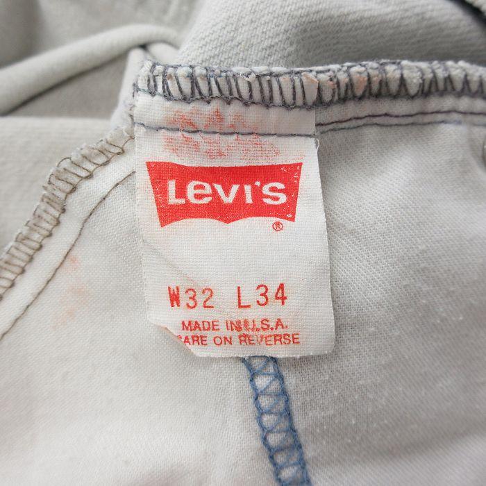 W31/古着 リーバイス Levis 505 ジーンズ メンズ 90年代 90s USA製 ホワイト デニム 26jul04 Levi's（リーバイス） W31/古着 Levis 505 ジーンズ メンズ 90年代 90s