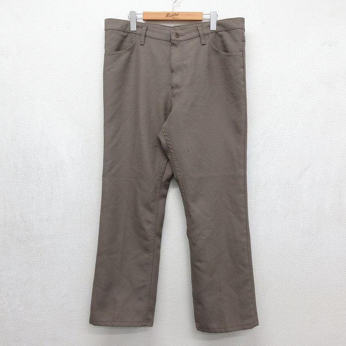 Wrangler（ラングラー） W37/古着 ランチャー パンツ メンズ ブラウン