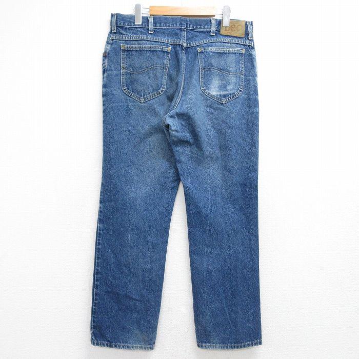 Lee（リー） W35/古着 ジーンズ メンズ 90年代 90s ヒゲ コットン USA
