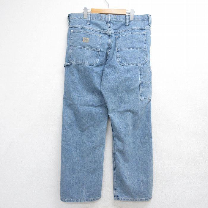 Lee（リー） W36/古着 ペインター パンツ メンズ ネイビー デニム