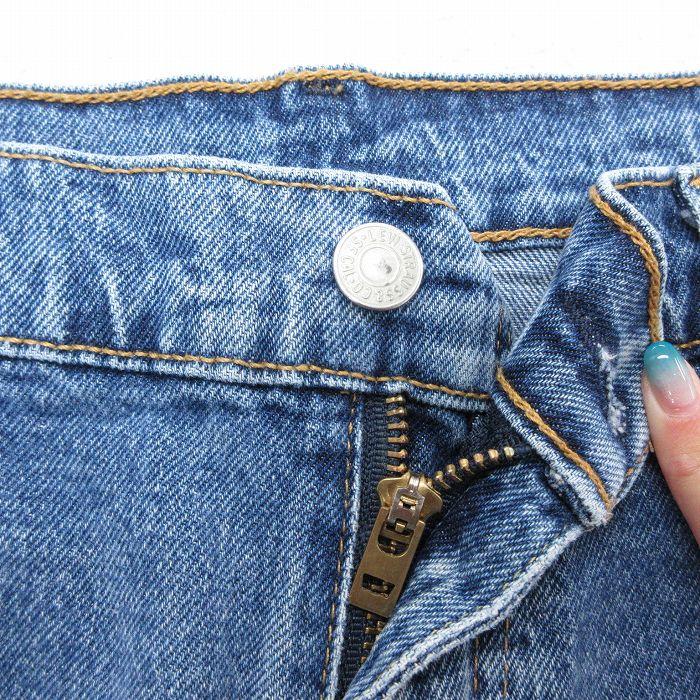 TRIPLER トリプルR W31 リーバイス レア生地 1998年 デニム Levi's（リーバイス） W37/古着 Levis 502 ジーンズ メンズ ネイビー