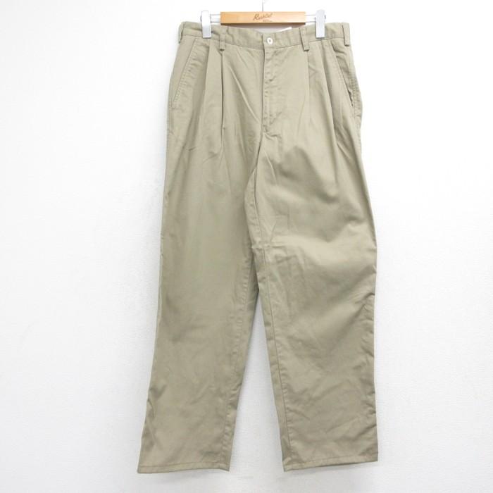 NIKE GOLF ナイキゴルフメンズ チノパンツ ベージュ M NIKE（ナイキ） W32/古着 NIKE GOLF ゴルフ パンツ メンズ 00年代 00s