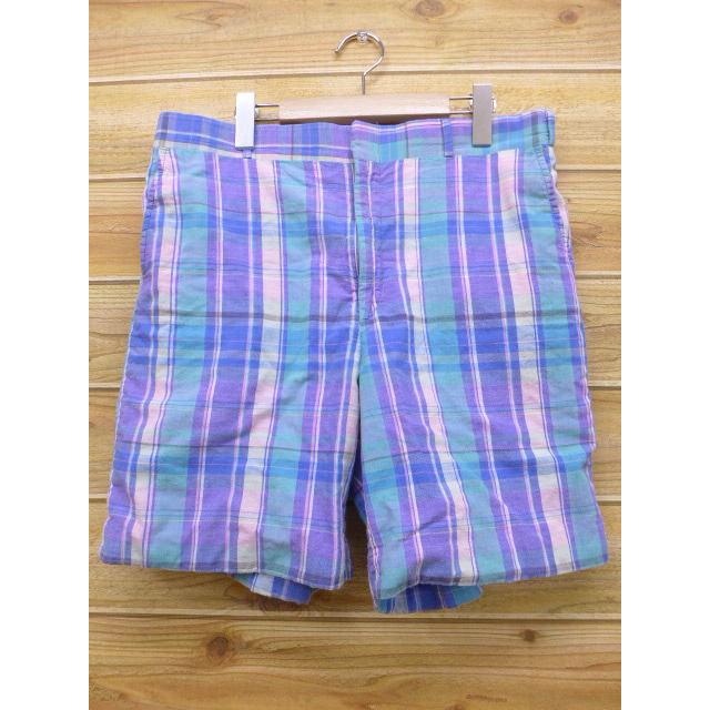 W33 古着 ショート パンツ タロン 紫 パープル チェック 18mar29 中古 メンズ ボトムス 短パン ショーパン ハーフ Pas 古着屋rushout 通販 Yahoo ショッピング